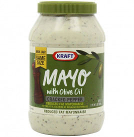 Kraft Mayo With Olive Oil, Cracked Pepper  Plastic Jar  887 millilitre